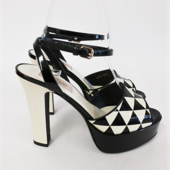 NEW Valentino Shiny Fever Platform Sandals - Picture 4 of 8